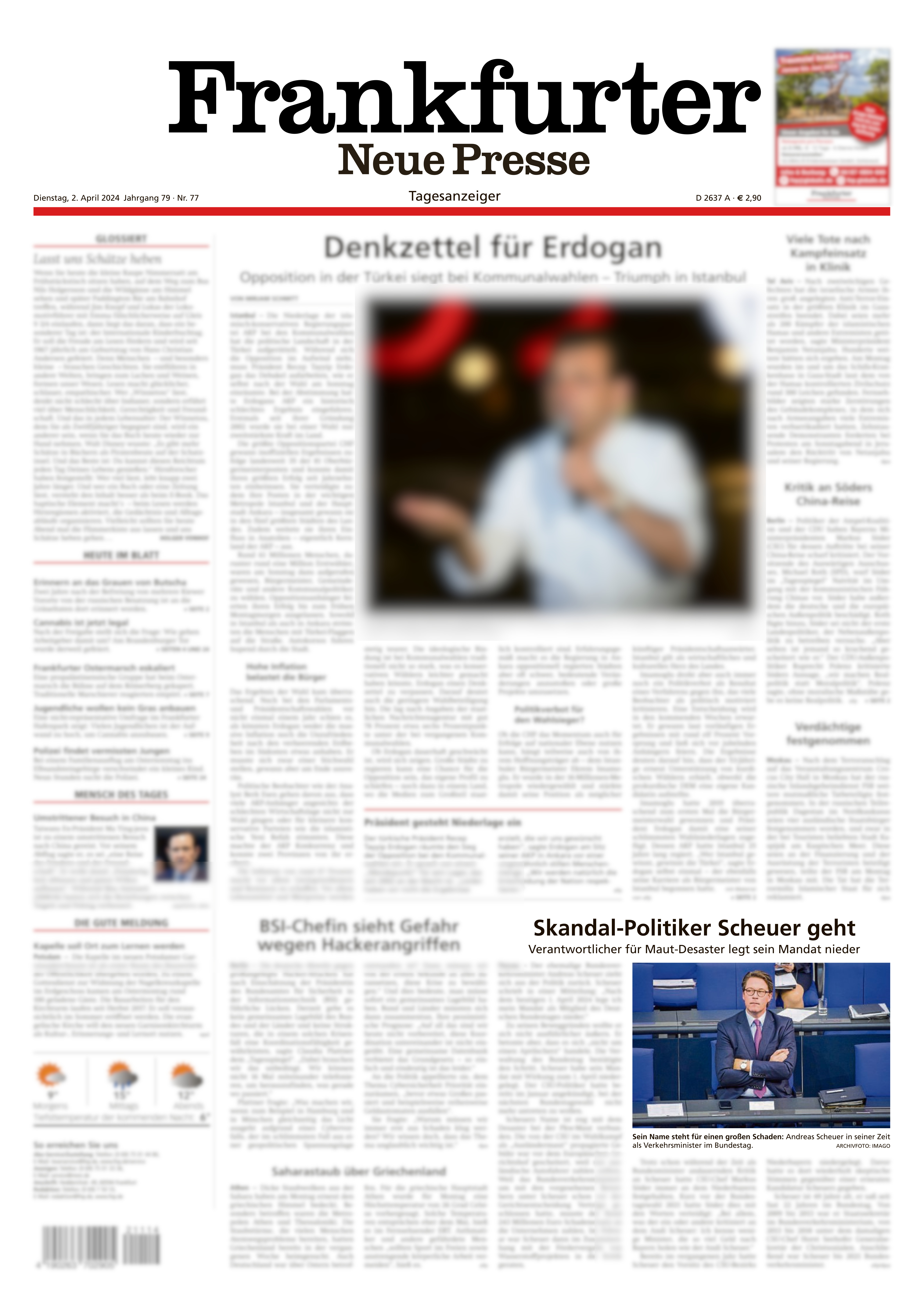 04.2024 Frankfurter Neue Presse   Frankfurt